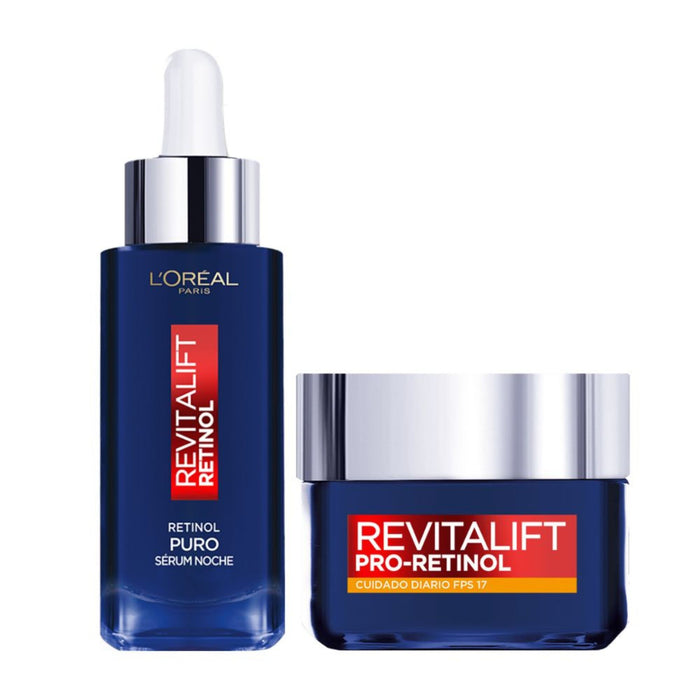 Pack Loreal Revitalif Retinol Serum Noche + Crema De Dia Fps 17