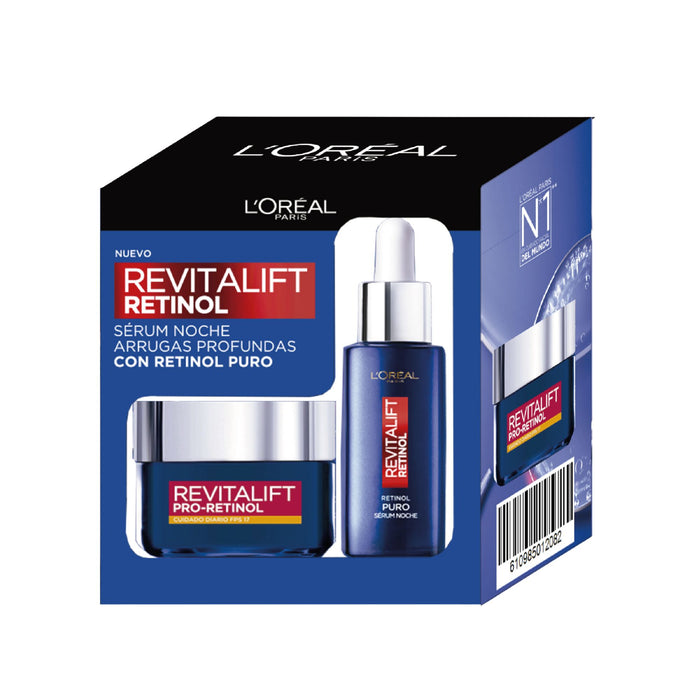 Pack Loreal Revitalif Retinol Serum Noche + Crema De Dia Fps 17