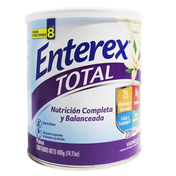 Enterex Total Vainilla Suplemento Alimenticio X 400G