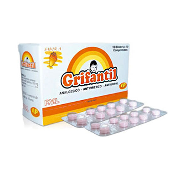 Grifantil 100Mg Acido Acetil Salicilico X Tableta