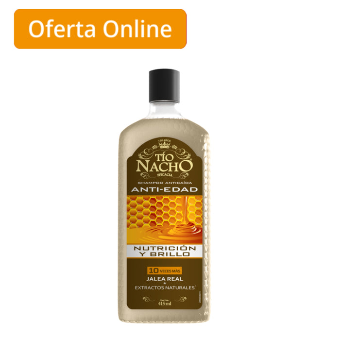 Shampoo Tío Nacho Control Canas X 415Ml