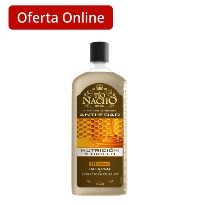 Shampoo Tío Nacho Control Canas X 415Ml