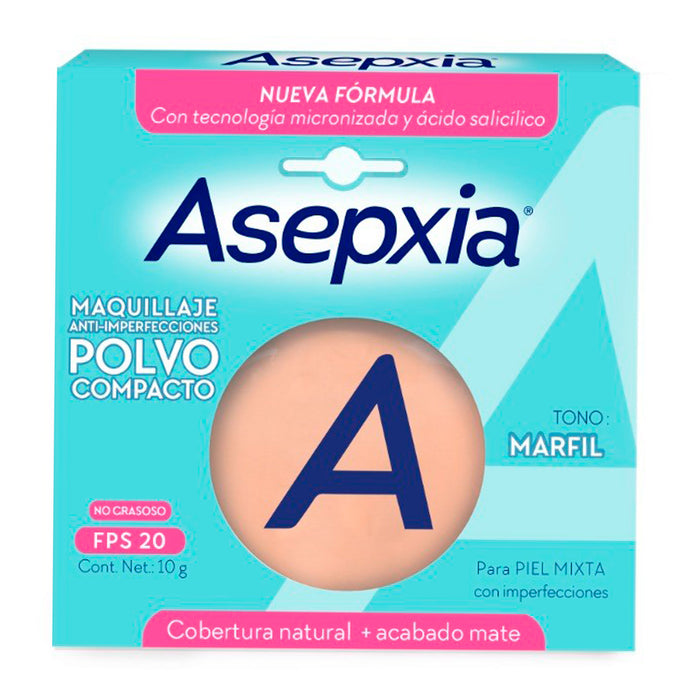 Asepxia Bb Maquillaje Polvo Claro Mate X 10G