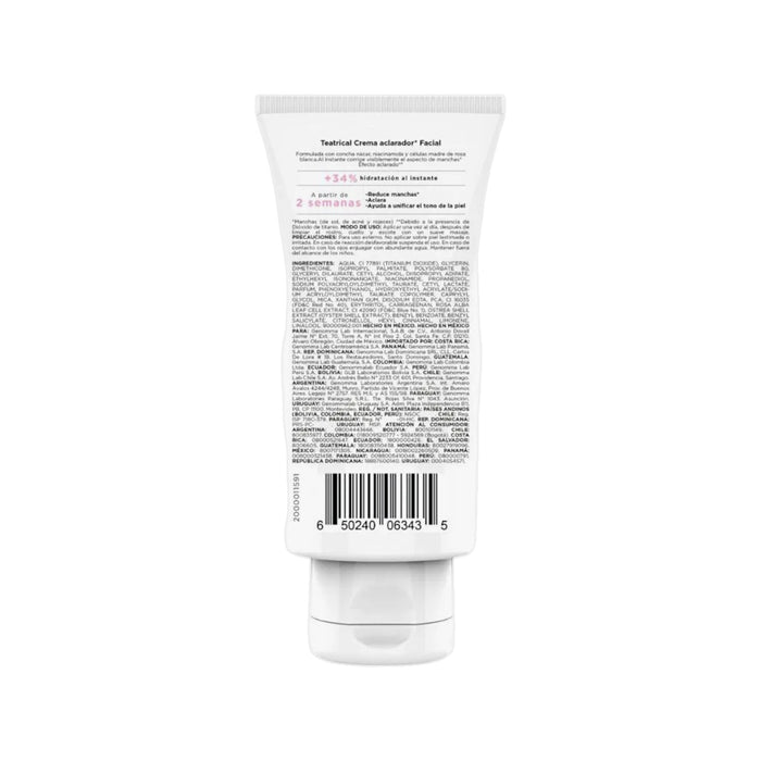Crema Aclarador Facial Teatrical Células Madre X 75Ml