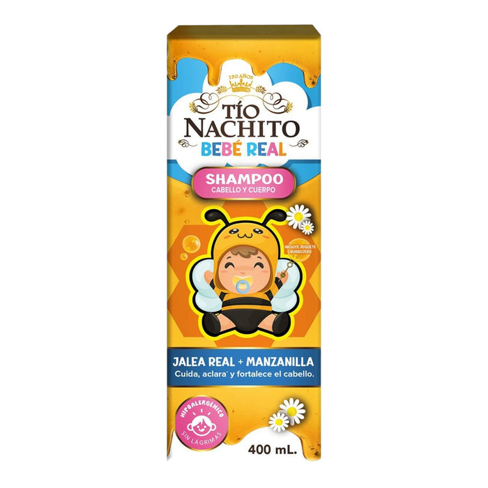 Shampoo Tío Nachito Jalea Real Manzanilla Bebé X 400Ml