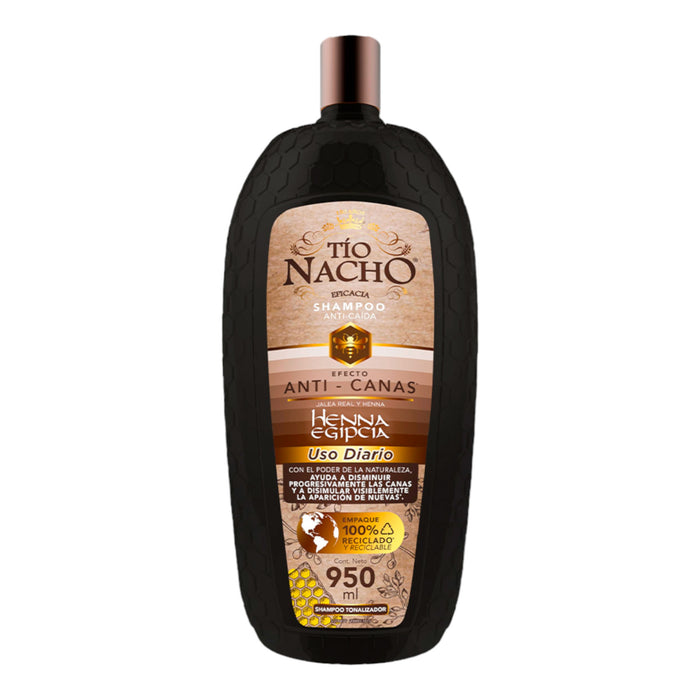 Shampoo Tio Nacho Henna Egipcia Anti-Canas X 950Ml
