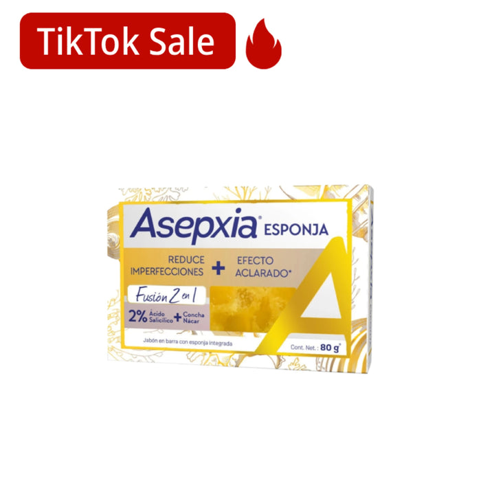 Jabón Asepxia Mas Esponja Integrada X 80G