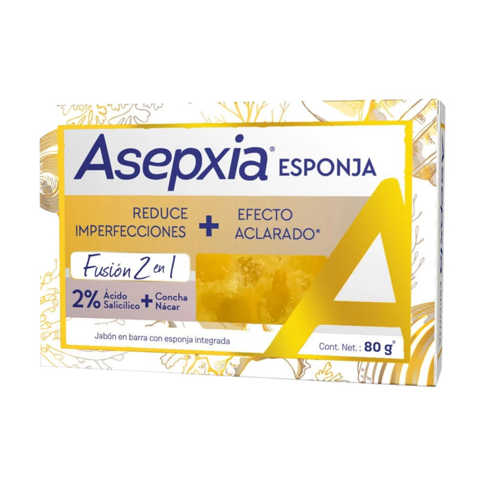 Jabón Asepxia Mas Esponja Integrada X 80G