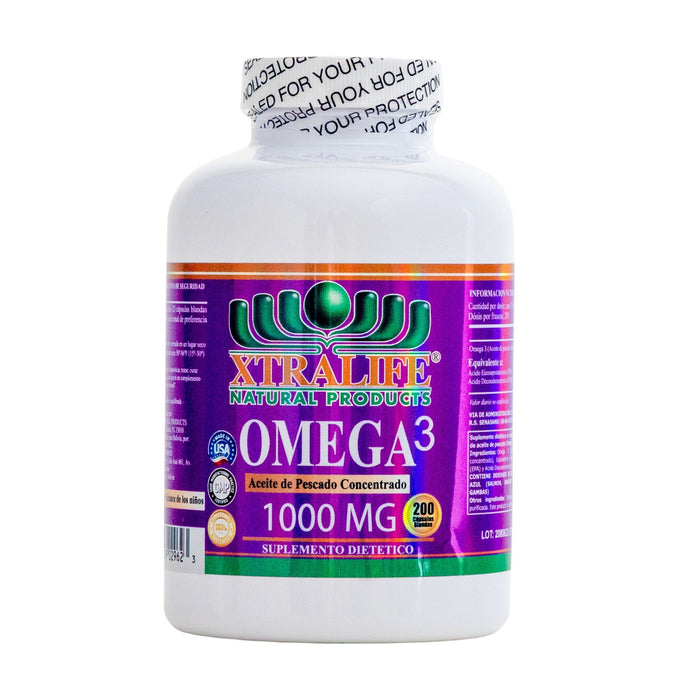 Omega 3 Xtralife 1000Mg X 200 Cápsulas