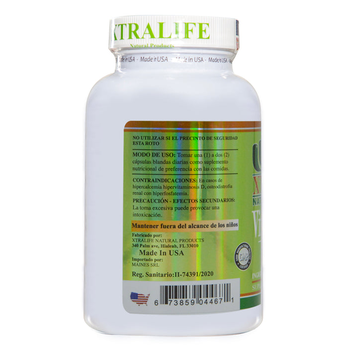 Xtralife Vitamina D3 5000 Ui X 100 Cap Blandas