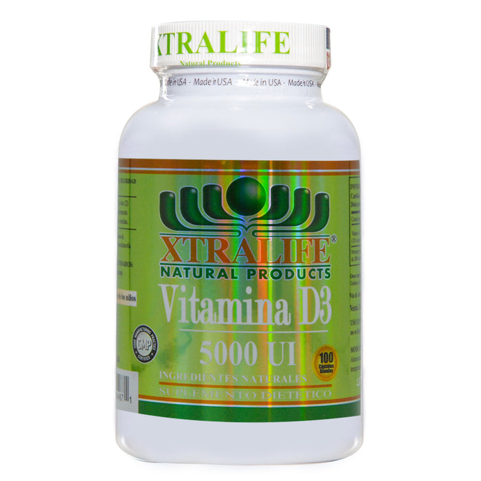 Xtralife Vitamina D3 5000 Ui X 100 Cap Blandas