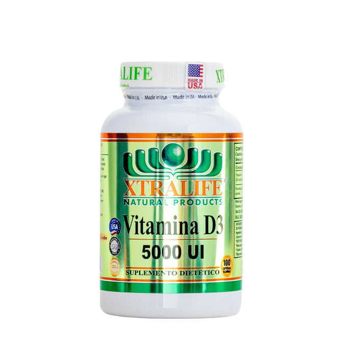 Vitamina D3 5000 Ui Xtralife X 100 Cápsulas