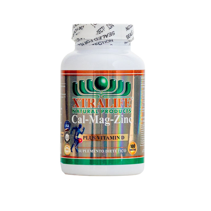 Calcio Magnesio Zinc+Vitamina D Xtralife X 100 Cápsulas