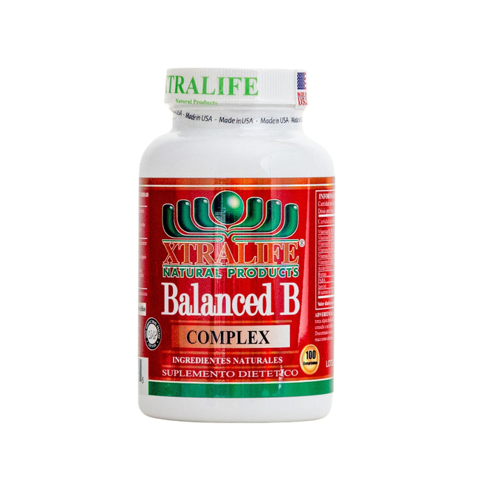 Complejo B Xtralife Balanced B Complex X 100 Cápsulas
