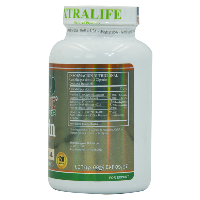 Cerebrín Xtralife Suplemento X 120 Cápsulas