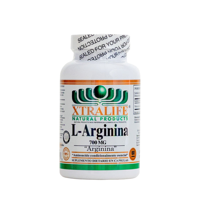 L-Arginina 700 Mg Xtralife X 60 Cápsulas