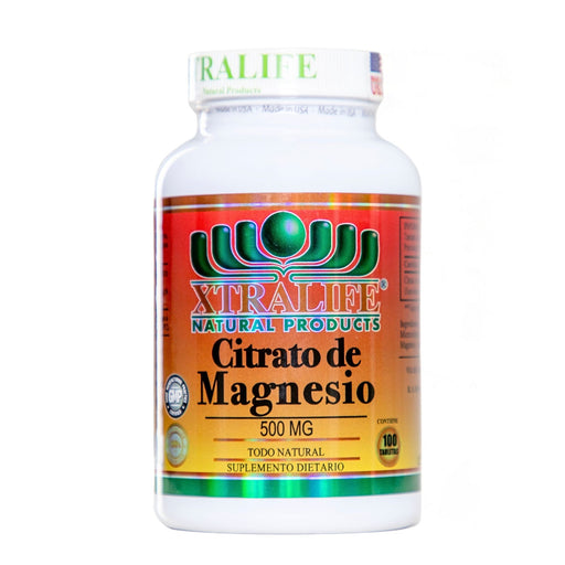 Citrato De Magnesio Xtralife 500Mg X 100 Tabletas