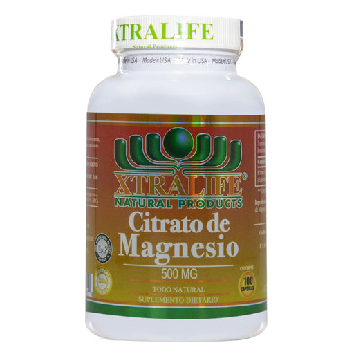 Xtralife Citrato De Magnesio 500 Mg X 100 Cápsulas