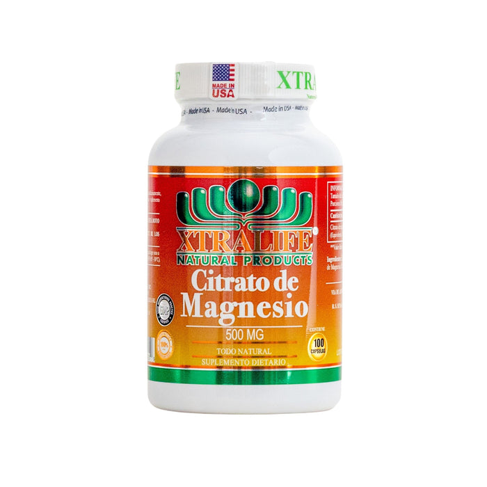 Citrato De Magnesio 500 Mg Xtralife X 100 Cápsulas