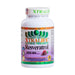 Frasco de suplemento dietario Xtralife Resveratrol 2000mg.