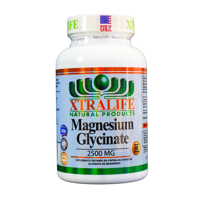 Glicinato De Magnesio 2500Mg Xtralife X 90 Capsulas