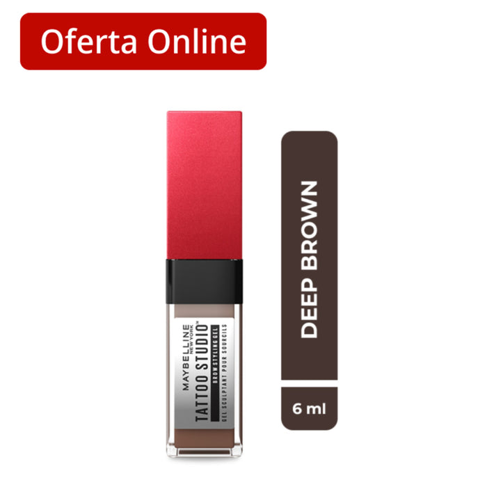 Gel Para Cejas Maybelline Tattoo Brow 3D Deep Brown