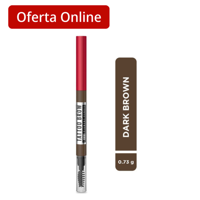 Lápiz Cejas Maybelline Tattoo Brow 36H Dark Brown