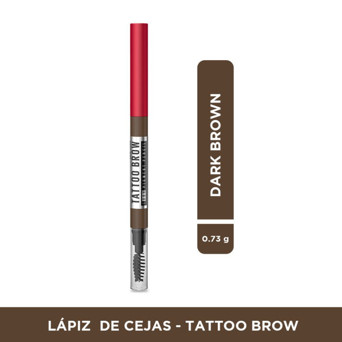 Maybelline Lapiz Cejas Tattoo Brow 36H Dark Brown