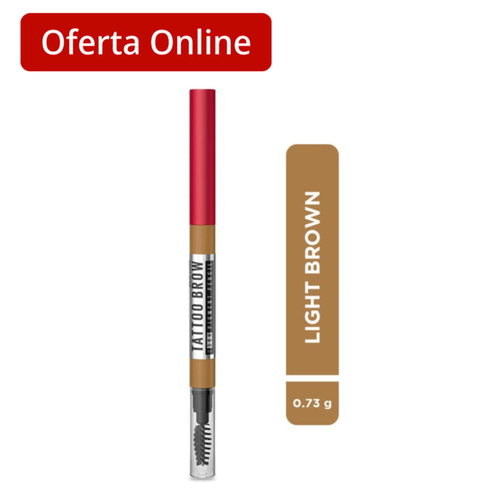 Lápiz Cejas Maybelline Tattoo Brow 36H Light Brown
