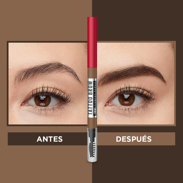 Lápiz Cejas Maybelline Tattoo Brow 36H Natural Brown