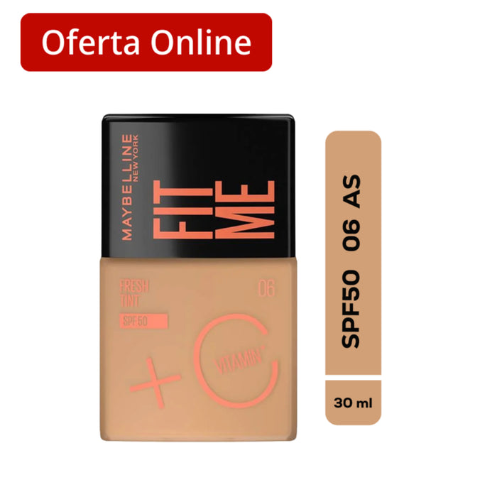 Base Maybelline Fit Me Fresh Tint 6 Fps50 X 30Ml