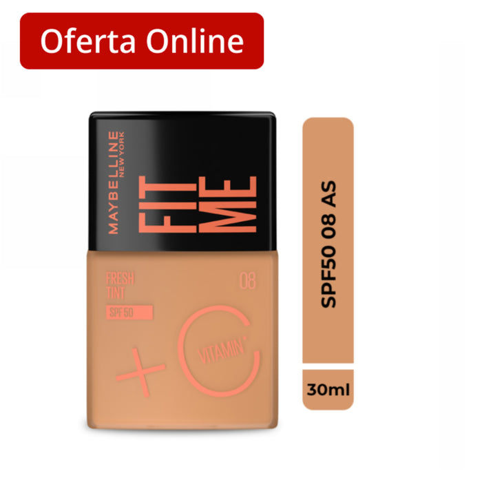 Base Maybelline Fit Me Fresh Tint Spf 50 - Tono 08 X 30Ml