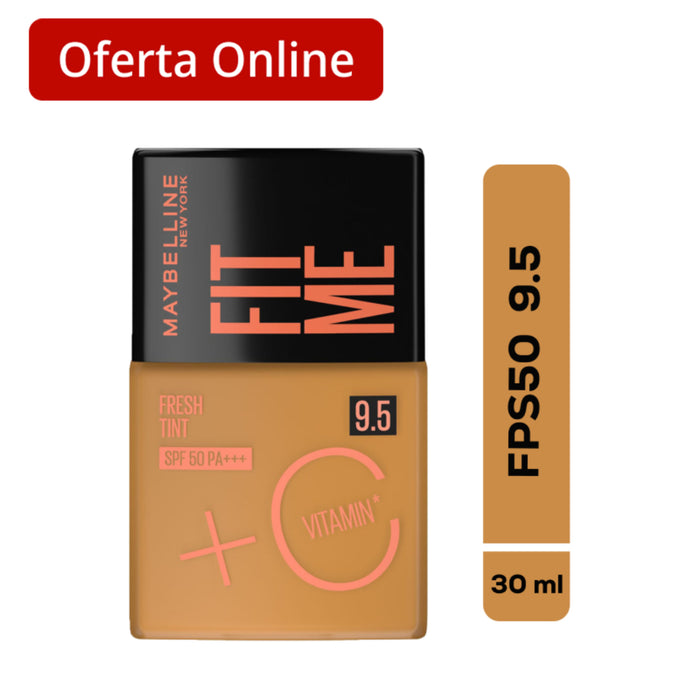 Base Maybelline Fit Me Fresh Tint Fps50 Nro. 9.5 X 30Ml