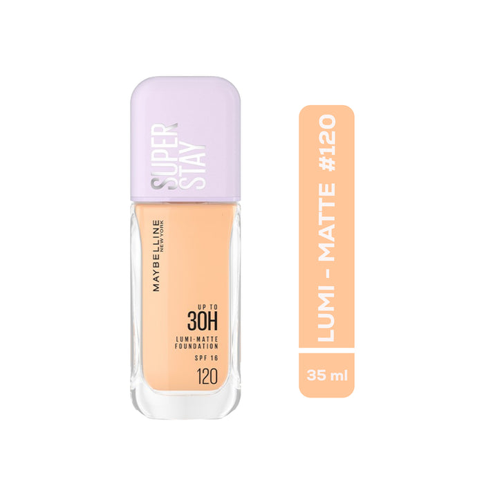 Base Maybelline Super Stay Up To 30H Lumi-Matte Nro. 120 Found