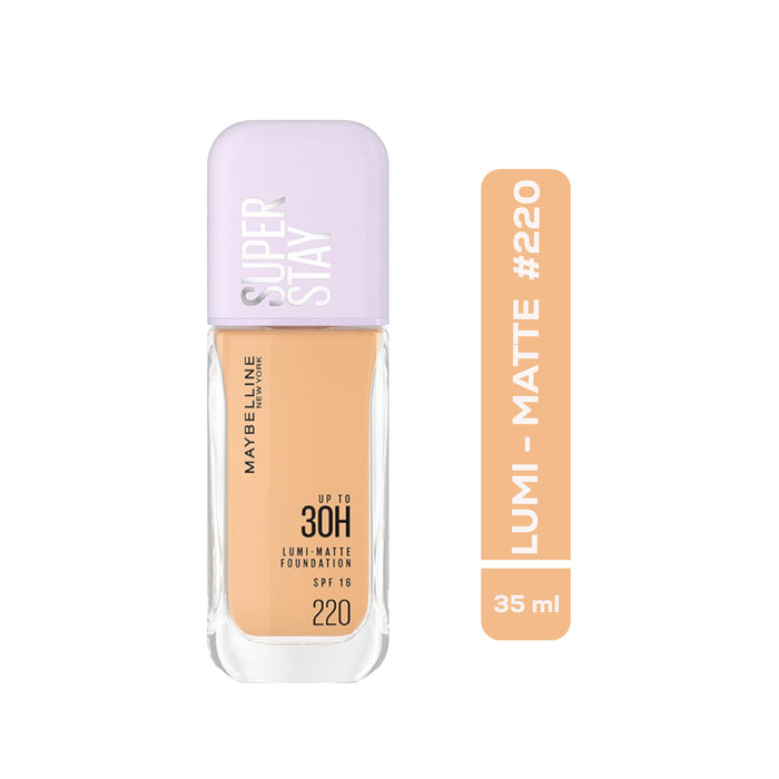 Base Maybelline Super Stay Up To 30H Lumi-Matte Nro. 220 Found