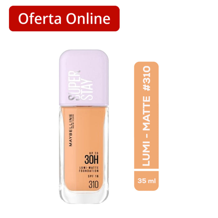 Base Maybelline Super Stay Up To 30H Lumi-Matte Nro. 310 Found