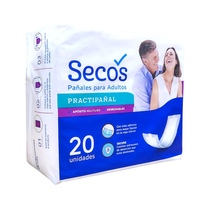 Pañal Secos Practipanal Unisex Para Adulto X 20 Unidades
