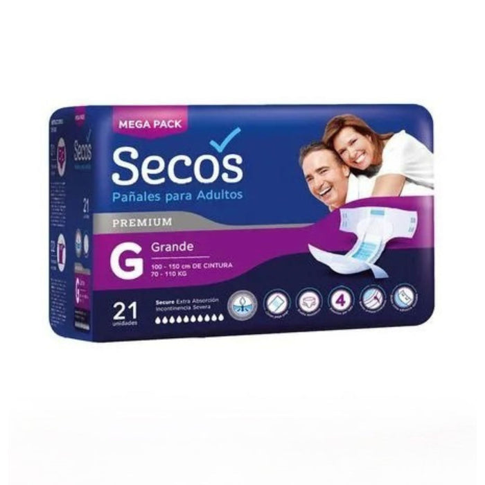 Pañal para Adulto Secos Premium G X Unidad