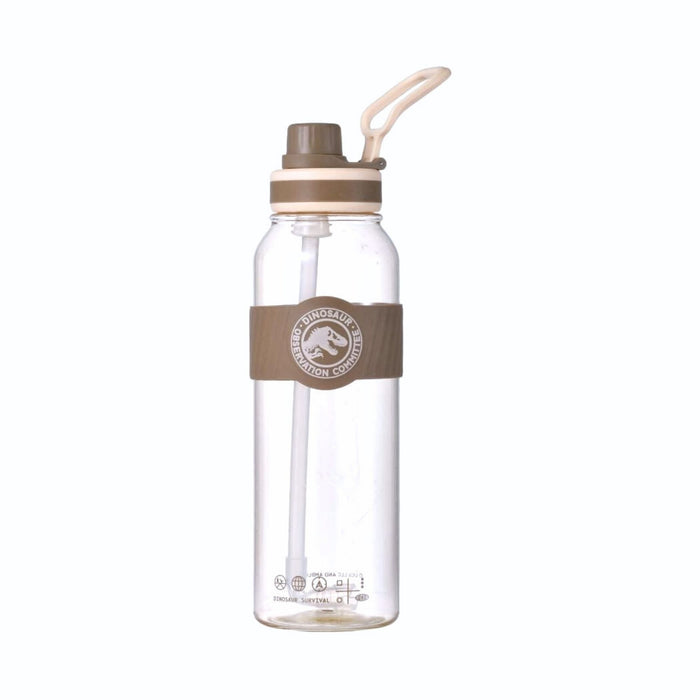 Botella De Plástico Miniso Jurassic World Marrón X 1000Ml