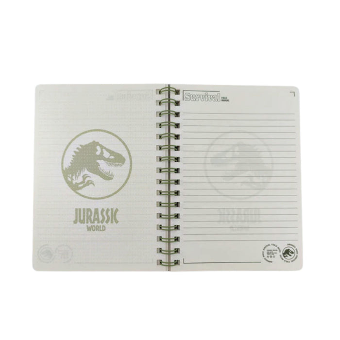 Libro De Colección Miniso Jurassic World Con Encuadernación En Espiral
