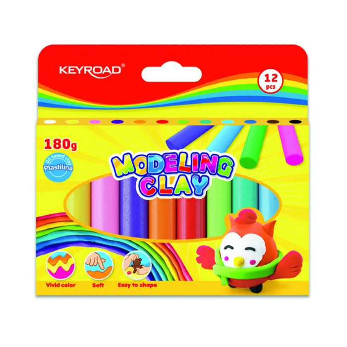 Plastilina Keyroad En Barra Caja X 12 Colores