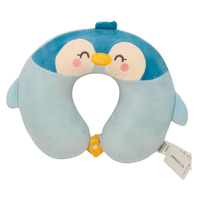 Miniso Penguin U-Shaped Pillow Blue Peluche
