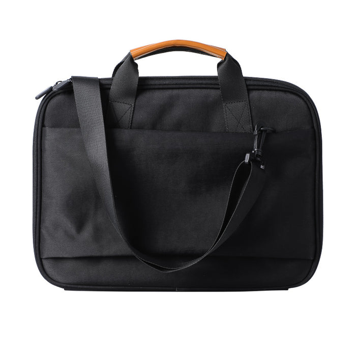 Miniso Computer Bolso Handbag Con Doble Zip Negro