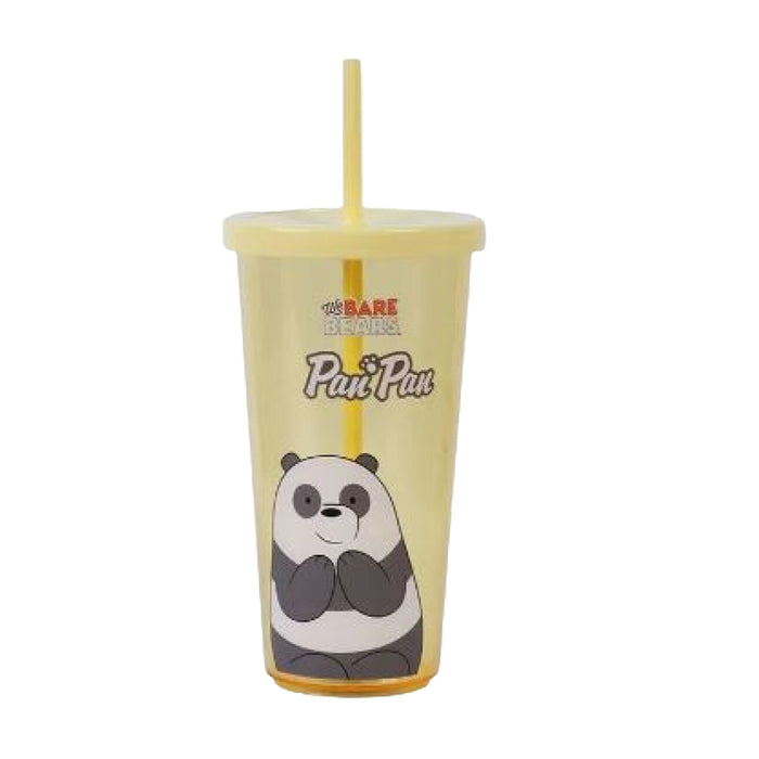 We Bare Bears Vaso Con Bombilla Panda X 600Ml