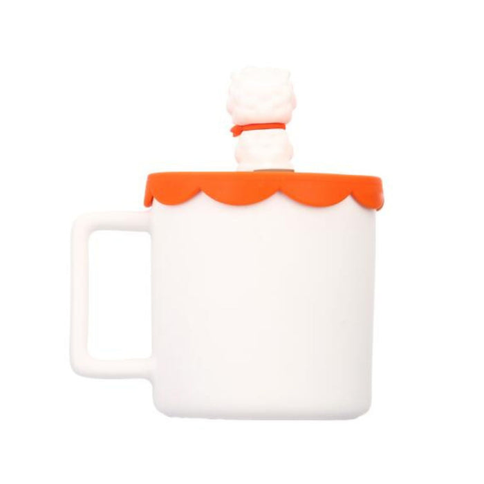 Taza De Cerámica Miniso Bt21 Collect Con Tapa De Silicona X 425Ml