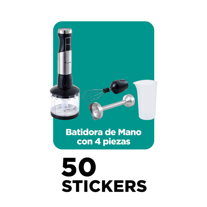 Masterpro Batidora De Mano Incluye 4 Accesorios