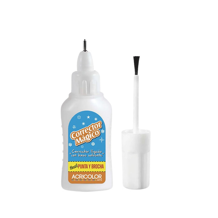 Corrector Pen Acrilex Punta Y Brocha 2 En 1