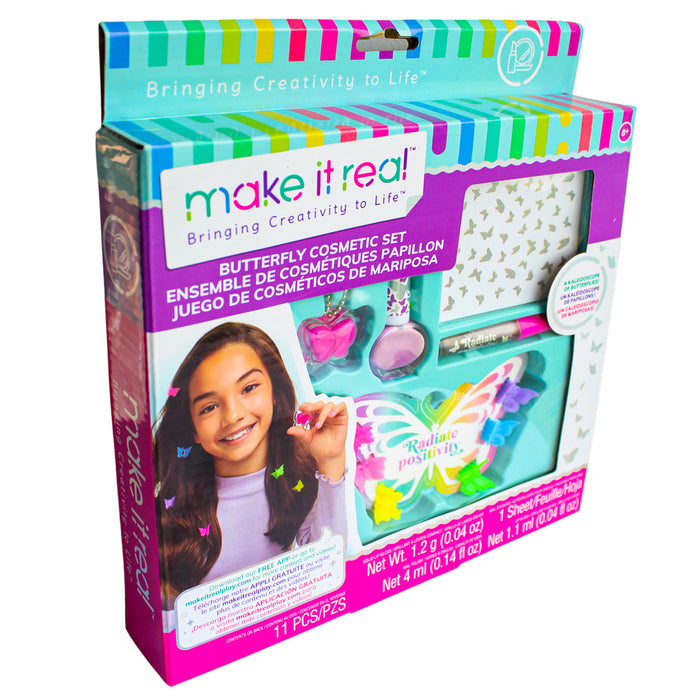 Make It Real Juego De Cosmeticos Mariposas X 11 Piezas