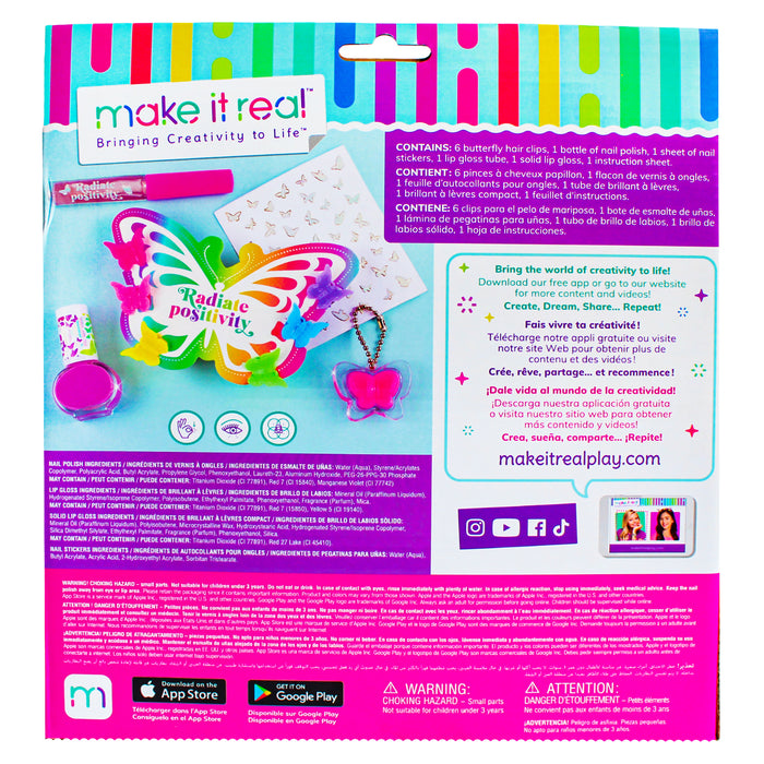 Make It Real Juego De Cosmeticos Mariposas X 11 Piezas