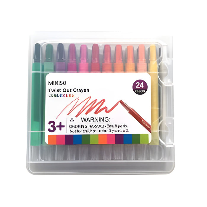 Miniso Twist Out Crayones 24 Colores